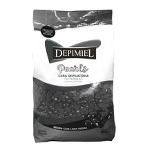 Carregar imagem no visualizador da galeria, CERA DEPILATÓRIA EM PÉROLAS NEGRA DEPIMIEL 500G
