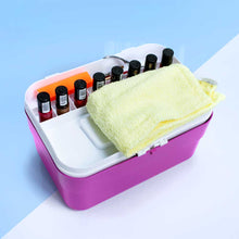 Carregar imagem no visualizador da galeria, MALETA MANICURE LILÁS COM BRANCO SANTA CLARA