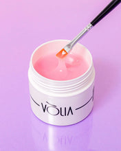 Carregar imagem no visualizador da galeria, POTE COM TAMPA VÓLIA ECO BRANCO COM FUNDO PRETO 30G