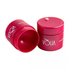 Carregar imagem no visualizador da galeria, POTE COM TAMPA VÓLIA ECO ROSA COM FUNDO AZUL 30G