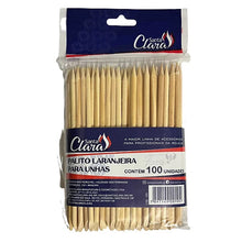 Carregar imagem no visualizador da galeria, PALITO DE MADEIRA LARANJEIRA COM 100 UNIDADES SANTA CLARA