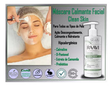Carregar imagem no visualizador da galeria, MÁSCARA CALMANTE FACIAL CLEAN SKIN RAAVI 200G