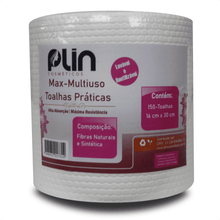 Carregar imagem no visualizador da galeria, ROLO DE TOALHAS MAX-MULTIUSO PLIN COM 150 FOLHAS