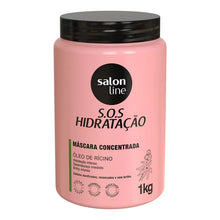 Carregar imagem no visualizador da galeria, MÁSCARA SALON LINE POTE SOS HIDRATAÇÃO TURBINADA 1KG