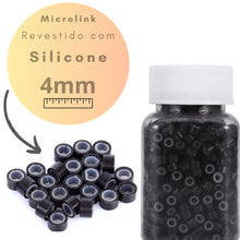 Carregar imagem no visualizador da galeria, MICROLINK DE SILICONE PRETO