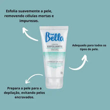 Carregar imagem no visualizador da galeria, CREME ESFOLIANTE FACIAL DEPIL BELLA 50G