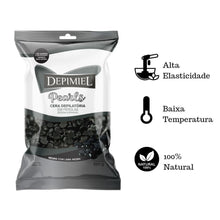 Carregar imagem no visualizador da galeria, CERA DEPILATÓRIA EM PÉROLAS NEGRA DEPIMIEL 500G