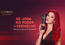 Carregar imagem no visualizador da galeria, MÁSCARA COLORANTE VERMELHA BIO EXTRATUS 250G
