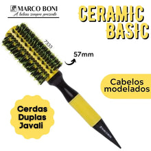 Carregar imagem no visualizador da galeria, ESCOVA PROFISSIONAL CERAMIC YELLOW 57MM MARCO BONI