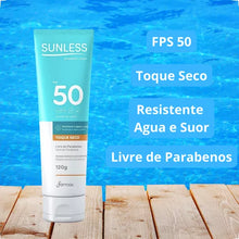 Carregar imagem no visualizador da galeria, PROTETOR SOLAR SUNLESS FPS50 120GR
