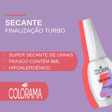 Carregar imagem no visualizador da galeria, ESMALTE COLORAMA SECANTE TURBO 8ML