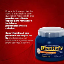 Carregar imagem no visualizador da galeria, ALISANTE LISAHAIR CREME PROFISSIONAL QUERATINA 550G