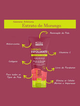 Carregar imagem no visualizador da galeria, SABONETE LÍQUIDO ESFOLIANTE MORANGO FACE BEAUTIFUL 100ML