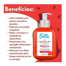 Carregar imagem no visualizador da galeria, GEL CORPORAL DE MELANCIA DEPIL BELLA 250G