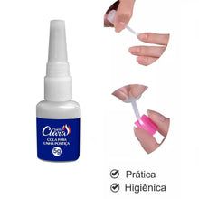 Carregar imagem no visualizador da galeria, COLA COM PINCEL PARA UNHA POSTIÇA SANTA CLARA 5G