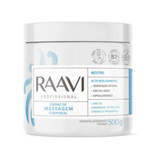 Carregar imagem no visualizador da galeria, CREME DE MASSAGEM NEUTRO RAAVI 500G