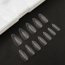 Carregar imagem no visualizador da galeria, UNHAS TIPS SOFT GEL ALMOND TRANSPARENTE KAISA COM 240UN.