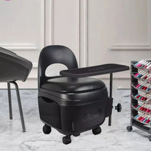 Carregar imagem no visualizador da galeria, CADEIRA DIVA PRETA PARA MANICURE SANTA CLARA