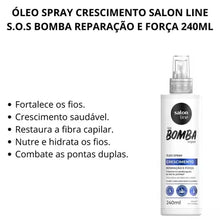 Carregar imagem no visualizador da galeria, ÓLEO SPRAY SOS BOMBA ORIGINAL SALON LINE 240ML