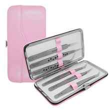 Carregar imagem no visualizador da galeria, ESTOJO COM 6 PINÇAS PARA EXTENSÃO DE CÍLIOS NAGARAKU