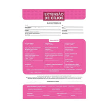 Carregar imagem no visualizador da galeria, FICHA DE ANAMNESE CÍLIOS 100 FOLHAS