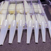 Carregar imagem no visualizador da galeria, CAIXA 100 TIPS EXTRA LONGA POSTIÇA BAILARINA NATURAL KAISA