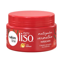 Carregar imagem no visualizador da galeria, MÁSCARA SALON LINE MEU LISO SUPER VERMELHO 300ML