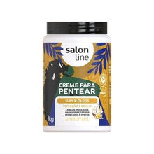 Carregar imagem no visualizador da galeria, CREME PARA PENTEAR SUPER ÓLEOS SALON LINE 1KG