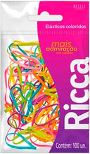 Carregar imagem no visualizador da galeria, ELÁSTICOS COLORIDOS PARA CABELOS 100PCS RICCA