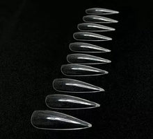 Carregar imagem no visualizador da galeria, CAIXA UNHA POSTIÇA STILLETO TRANSPARENTE COM 100UNIDADES KAISA