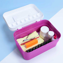 Carregar imagem no visualizador da galeria, MALETA COMPACTA COM TAMPA PARA MANICURE SANTA CLARA