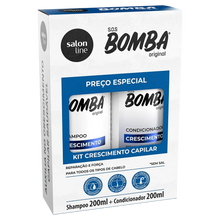 Carregar imagem no visualizador da galeria, KIT SHAMPOO +CONDICIONADOR BOMBA ORIGINAL SALON LINE 400ML
