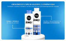 Carregar imagem no visualizador da galeria, KIT SHAMPOO +CONDICIONADOR BOMBA ORIGINAL SALON LINE 400ML