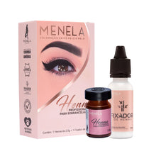 Carregar imagem no visualizador da galeria, KIT HENNA PARA SOBRANCELHAS MENELA 2,5 G
