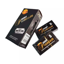 Carregar imagem no visualizador da galeria, LÂMINA DERBY PREMIUM PRETA TUBO COM 50 UNIDADES
