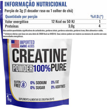 Carregar imagem no visualizador da galeria, CREATINE POWDER 100% PURE REFIL 250G

