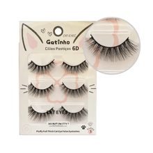 Carregar imagem no visualizador da galeria, CÍLIOS COM 3 PARES GATINHO SEXY CAT02 HINFINITY
