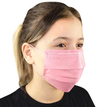 Carregar imagem no visualizador da galeria, MÁSCARA FACIAL TNT DUPLA COM ELÁSTICO ROSA PLIN
