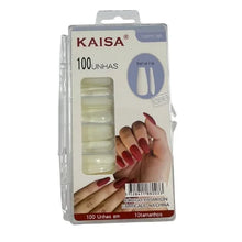 Carregar imagem no visualizador da galeria, UNHAS POSTIÇAS REALISTAS NATURAL BAILARINA KAISA COM 100 UNIDADES
