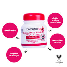 Carregar imagem no visualizador da galeria, REMOVEDOR DE ESMALTE TIRA FÁCIL BEIRA ALTA 75ML
