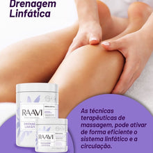 Carregar imagem no visualizador da galeria, CREME DRENAGEM LINFÁTICA RAAVI 500G
