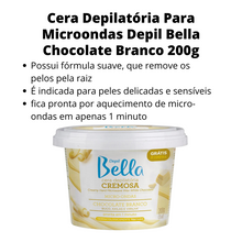 Carregar imagem no visualizador da galeria, CERA MICRO-ONDAS CHOCOLATE BRANCO DEPIL BELLA 200G
