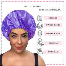 Carregar imagem no visualizador da galeria, TOUCA DE CETIM ROXA
