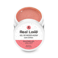 Carregar imagem no visualizador da galeria, GEL COM GLITTER SCULPING REAL LOVE15ML
