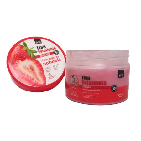 CREME ESFOLIANTE DE MORANGO SOFTHAIR 300G