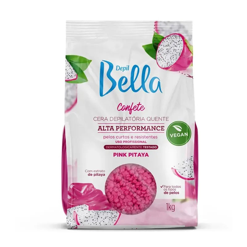 CERA DEPILATÓRIA QUENTE CONFETE PINK DEPIL BELLA