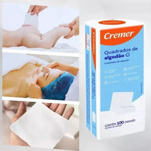 Carregar imagem no visualizador da galeria, ALGODÃO QUADRADO CREMER COM 100 UNIDADES
