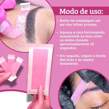 Carregar imagem no visualizador da galeria, FOLHAS PRONTAS PARA DESIGN DE SOBRANCELHAS DEPILFLAX ROSA COM 20 UNIDADES
