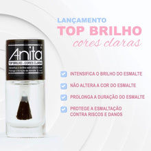 Carregar imagem no visualizador da galeria, ESMALTE ANITA TOP BRILHO CORES CLARAS 10ML
