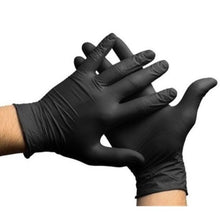 Carregar imagem no visualizador da galeria, CAIXA COM 100 LUVA NITRÍLICA PRETA TAMANHO M TALGE
